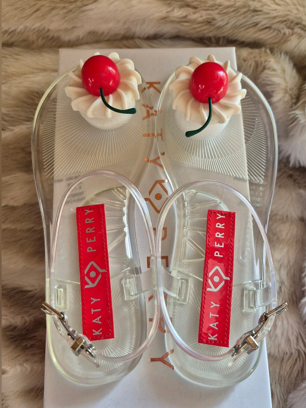 π NWOT Katy Perry - Geli Cherry-Whip Sandals π - Picture 7 of 10